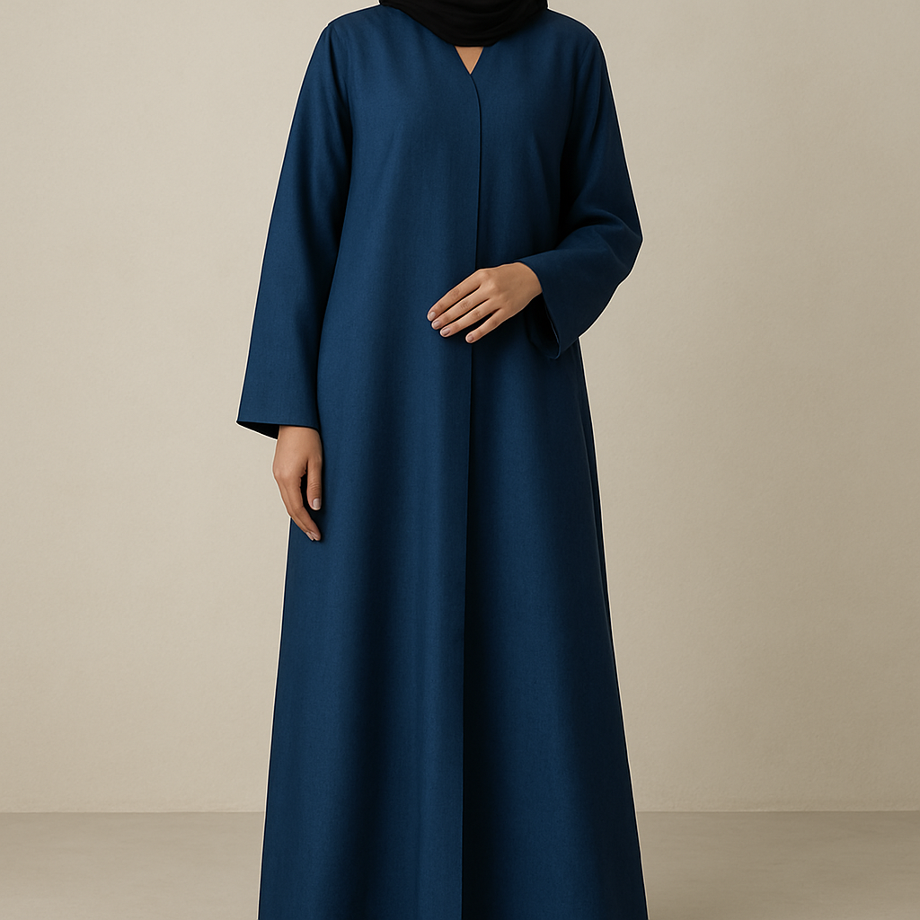 عبايه زرقاء اكمام طويله
عبايه زرقاء اكمام طويله