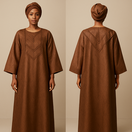 Create a shadda boubou for women that’s the first of its kind, unique, classy, and sophisticated in design. 