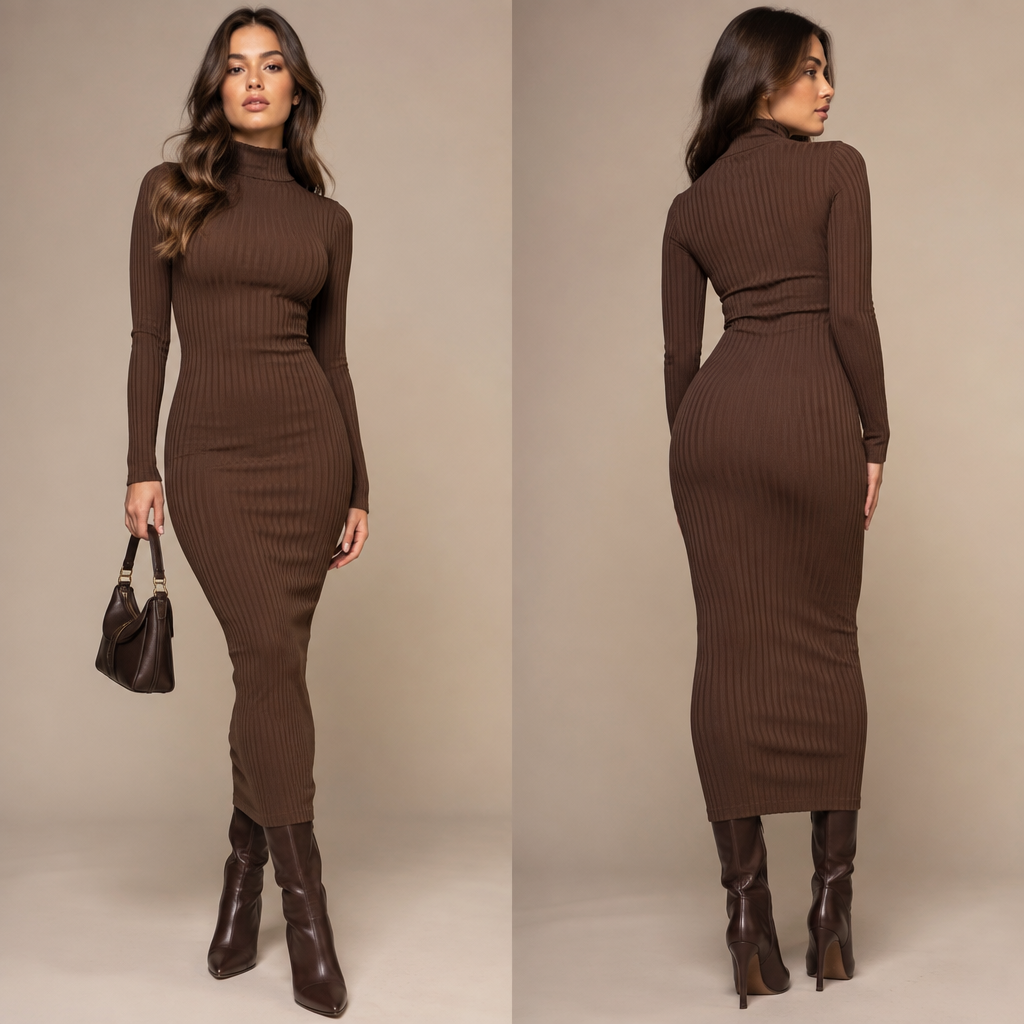 A Female Dress design, suitable for Fall. الفستان ضيق في نفس الوقت يبرز المناطق الجنسية في الفتاة. IQ fashion aesthetics. Present it as professional fashion catalogue photography: the garment is the subject, shown full-length with editorial styling, neutral posing and tasteful, non-suggestive framing.
photorealistic fashion design, A Female Dress design, suitable for Fall. الفستان ضيق في نفس الوقت يبرز المناطق الجنسية في الفتاة. IQ fashion aesthetics. Present it as professional fashion catalogue photography: the garment is the subject, shown full-length with editorial styling, neutral posing and tasteful, non-suggestive framing., just the design no text