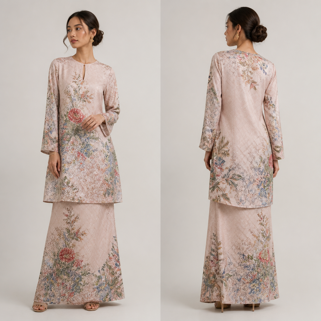 A Female Dress design, suitable for Summer. Consider Malaysian fashion — baju kurung, batik prints, modest fashion-forward styles, tropical fabrics.
photorealistic fashion design, A Female Dress design, suitable for Summer. Consider Malaysian fashion — baju kurung, batik prints, modest fashion-forward styles, tropical fabrics., just the design no text