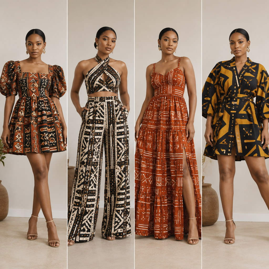 A Female Dress design, suitable for Summer. hi I need four different designs I can sew with a tribal fabric. Nigeria fashion aesthetics. Present it as professional fashion catalogue photography: the garment is the subject, shown full-length with editorial styling, neutral posing and tasteful, non-suggestive framing.
photorealistic fashion design, A Female Dress design, suitable for Summer. hi I need four different designs I can sew with a tribal fabric. Nigeria fashion aesthetics. Present it as professional fashion catalogue photography: the garment is the subject, shown full-length with editorial styling, neutral posing and tasteful, non-suggestive framing., just the design no text