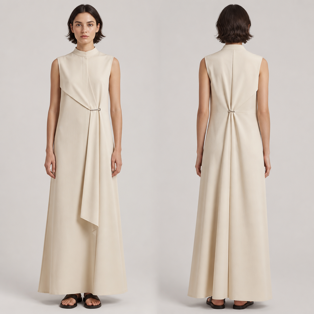 A Unisex Dress design, suitable for Summer, in Elegant style. VE fashion aesthetics.
photorealistic fashion design, A Unisex Dress design, suitable for Summer, in Elegant style. VE fashion aesthetics., elegant style, just the design no text
