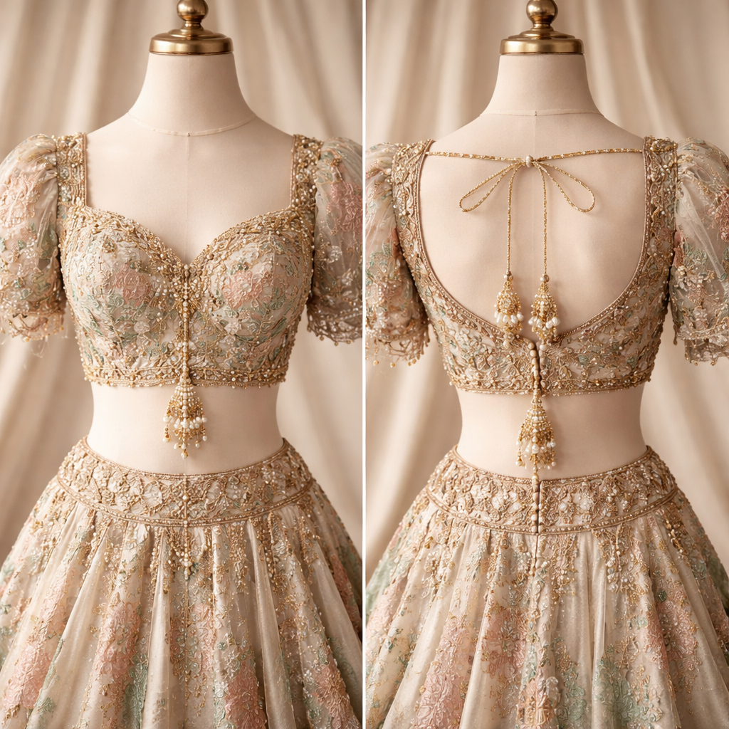 make a choli for lehnga designer choli
make a choli for lehnga designer choli , vintage style, show front and back