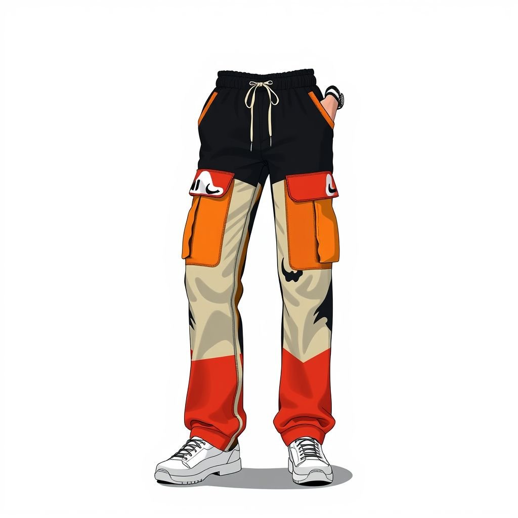 Haram pants style fitted women’s
Design a chic pair of fitted Haram pants for women, merging contemporary streetwear aesthetics with traditional influences. Incorporate bold graphic prints and vibrant color blocking, accented by oversized pockets and adjustable drawstrings. Use lightweight, breathable materials for comfort, ensuring the design emphasizes urban flair and versatility, perfect for city exploration.