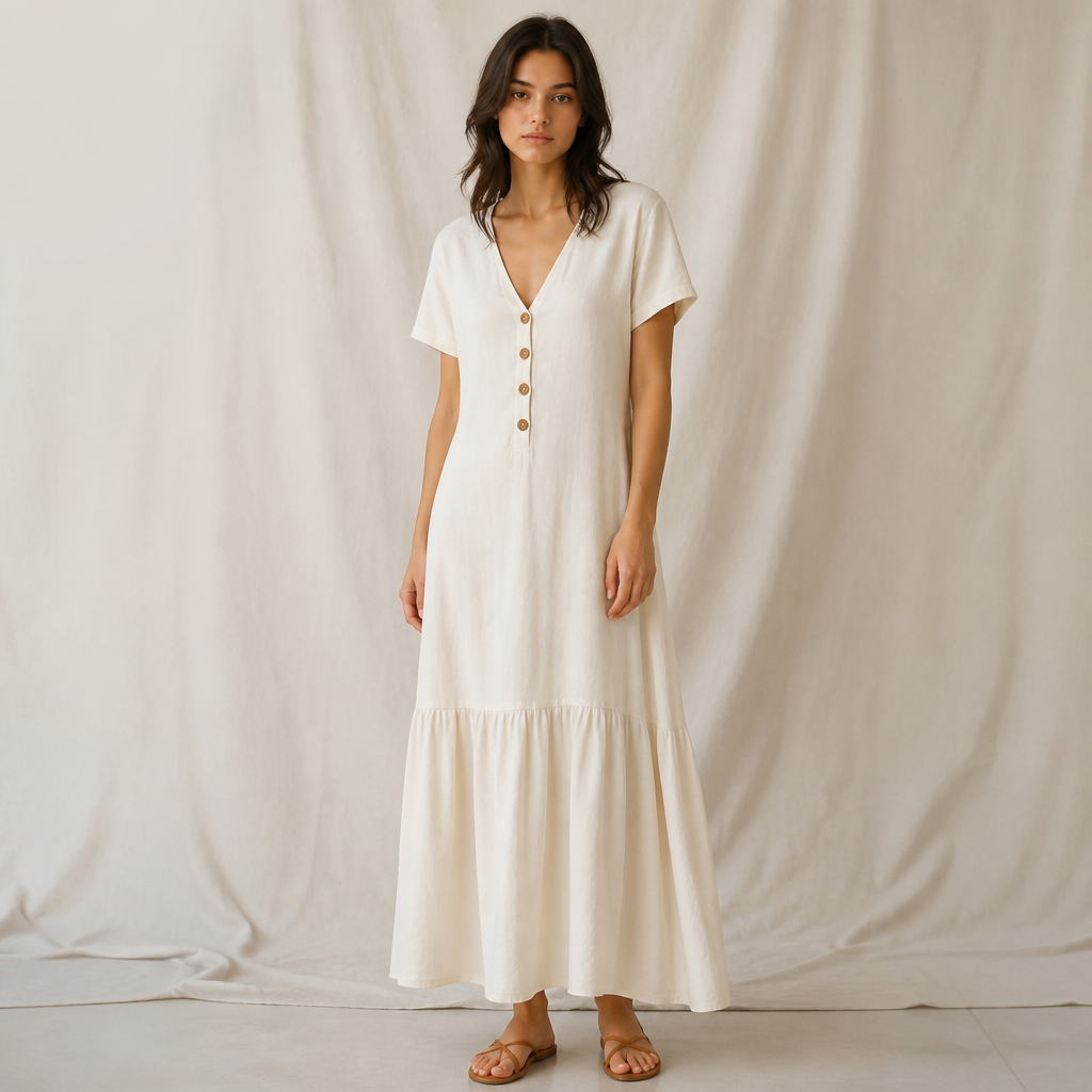 A Female Dress design, suitable for Spring, in Casual style. Argentina fashion aesthetics. Present it as professional fashion catalogue photography: the garment is the subject, shown full-length with editorial styling, neutral posing and tasteful, non-suggestive framing.
photorealistic fashion design, A Female Dress design, suitable for Spring, in Casual style. Argentina fashion aesthetics. Present it as professional fashion catalogue photography: the garment is the subject, shown full-length with editorial styling, neutral posing and tasteful, non-suggestive framing., casual style, just the design no text