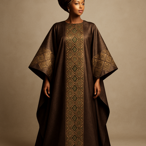 Create a shadda boubou for women that’s the first of its kind, unique, classy, and sophisticated in design. 