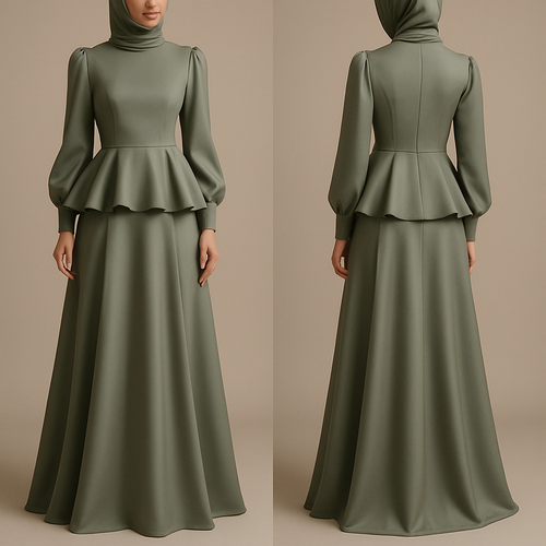 Design me beautiful sophisticated modest clothing, high-end designs that will stand out internationally and it shouldn’t be out there already in the world by making the designs of two pieces, bou bou and beautiful dresses