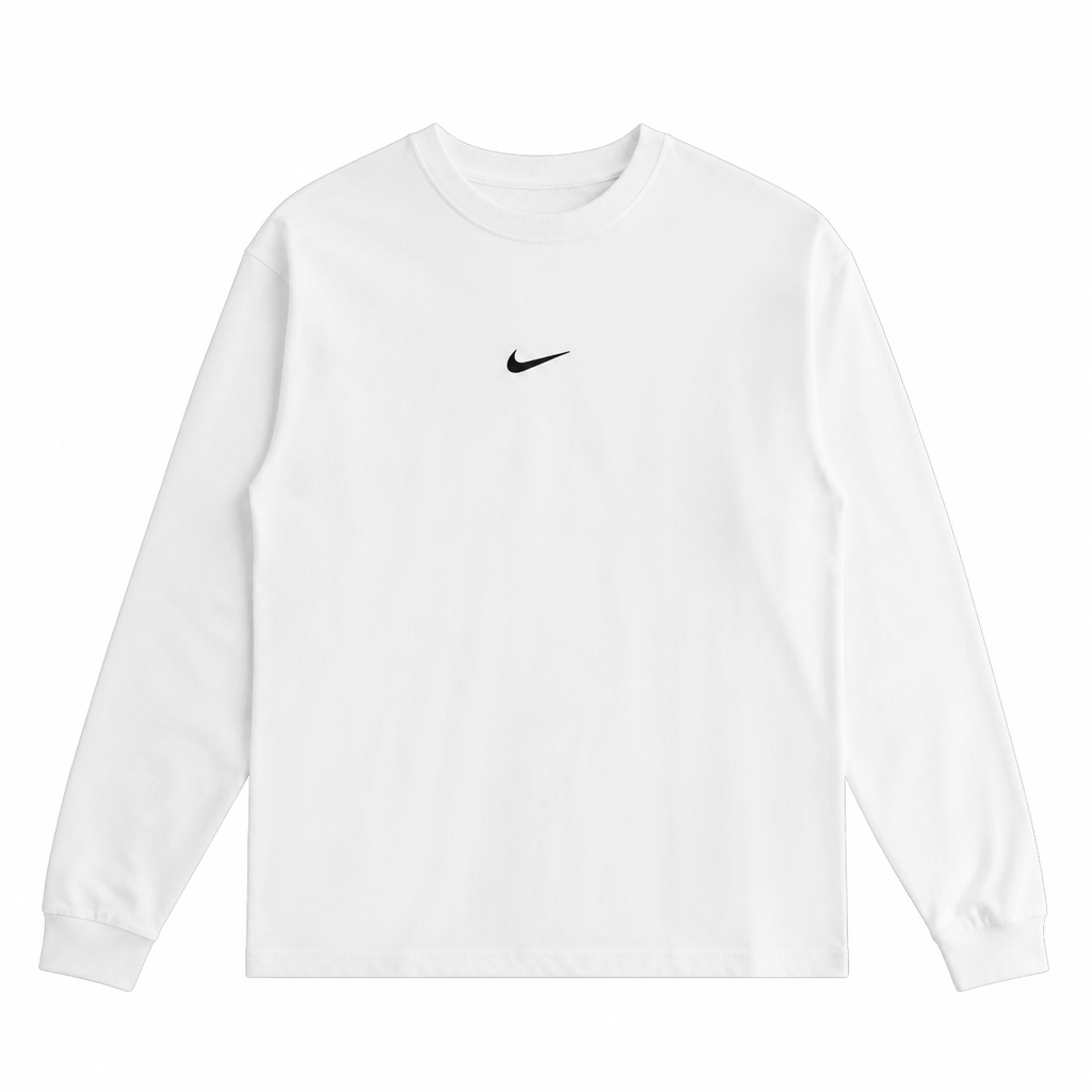 A Unisex Top design, made of Cotton, for Casual, suitable for Spring, in Casual + Streetwear + Minimalist style. white, long sleeve, nike swoosh logo in front
photorealistic fashion design, A Unisex Top design, made of Cotton, for Casual, suitable for Spring, in Casual + Streetwear + Minimalist style. white, long sleeve, nike swoosh logo in front, casual style, just the design no text