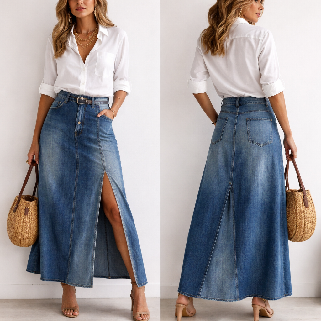 Jupe très stylée avec chemise
Jupe très stylée avec chemise
, casual style, show front and back