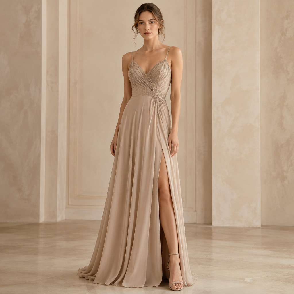 A Dress design, in a Neutrals color palette, for Party, in Elegant style. EC fashion aesthetics. Present it as professional fashion catalogue photography: the garment is the subject, shown full-length with editorial styling, neutral posing and tasteful, non-suggestive framing.
photorealistic fashion design, A Dress design, in a Neutrals color palette, for Party, in Elegant style. EC fashion aesthetics. Present it as professional fashion catalogue photography: the garment is the subject, shown full-length with editorial styling, neutral posing and tasteful, non-suggestive framing., elegant style, just the design no text