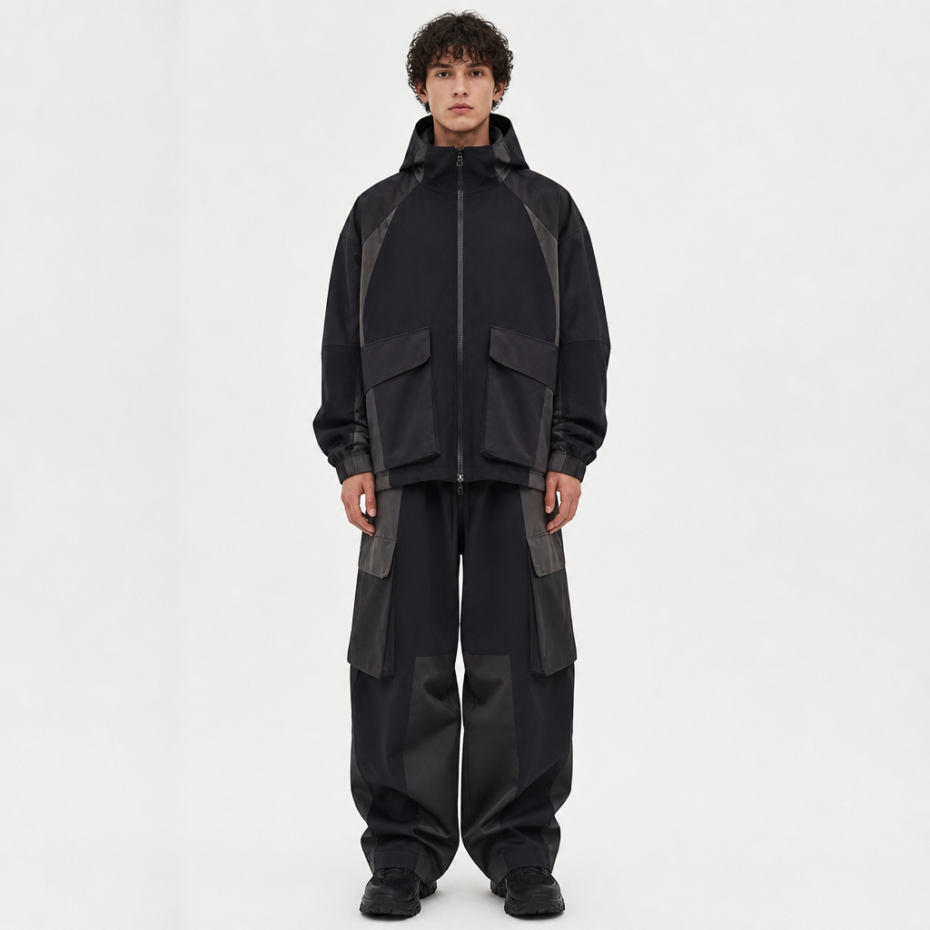 A Male fashion design, in Streetwear style. Italy fashion aesthetics.
photorealistic fashion design, A Male fashion design, in Streetwear style. Italy fashion aesthetics., streetwear style, just the design no text