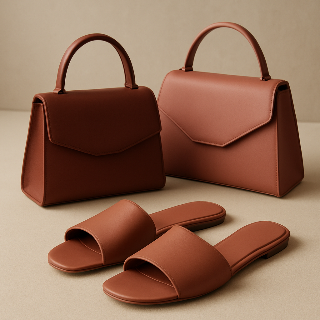 FIMA KAMBELLE presents first-of-their-kind women’s open flat slippers and high-luxury bags, crafted with sculpted minimalist silhouettes and rich, chic tones that embody quiet sophistication. The uncovered flats feature elegant open designs with sleek contours and luxurious textures, while the bags showcase architectural shapes and flawless detailing. Together, they create an irresistible, world-class collection that is modern, modestly feminine, and uniquely exclusive. And make them irresistible cute 

FIMA KAMBELLE presents first-of-their-kind women’s open flat slippers and high-luxury bags, crafted with sculpted minimalist silhouettes and rich, chic tones that embody quiet sophistication. The uncovered flats feature elegant open designs with sleek contours and luxurious textures, while the bags showcase architectural shapes and flawless detailing. Together, they create an irresistible, world-class collection that is modern, modestly feminine, and uniquely exclusive. And make them irresistible cute 