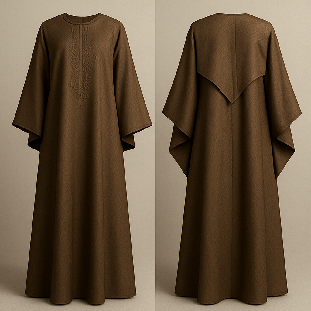 Create a shadda boubou for women that's the first of its kind, unique, classy, and sophisticated in design.
Create a shadda boubou for women that's the first of its kind, unique, classy, and sophisticated in design., show front and back