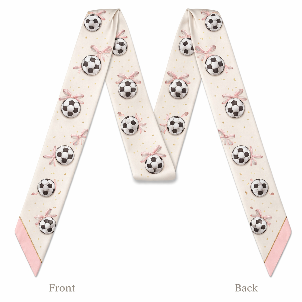 Design a silk scarf thanks 5x 86cm to be wrapped on the handle of a purse.
No logos or any school relation. Make it footballs . Way more simple and tailored just football
Ivory with feminine touch
Design a silk scarf thanks 5x 86cm to be wrapped on the handle of a purse.
No logos or any school relation. Make it footballs . Way more simple and tailored just football
Ivory with feminine touch, classic style, show front and back