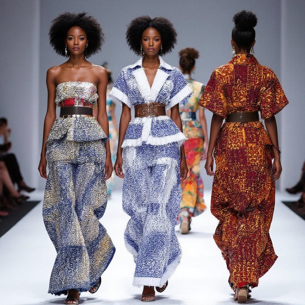 Ankara
Ankara fabric, straight cut, with a cinched waist.