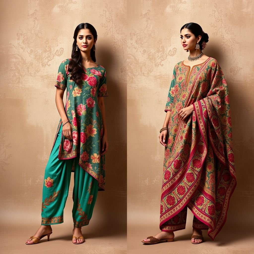 For summer
Design a vibrant summer ensemble inspired by traditional Indian fashion. Incorporate lightweight, breathable cotton in bright florals, paired with an asymmetrical kurta adorned with intricate block prints. Accessorize with statement jhumka earrings and a colorful dupatta, perfect for festive celebrations. Think flowy silhouettes, rich hues, and a touch of cultural elegance.