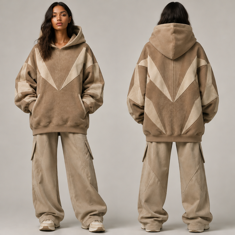 Just hoodie without jacket
edit the attached fashion design with these instructions: Just hoodie without jacket. keep it photorealistic, just the design no text