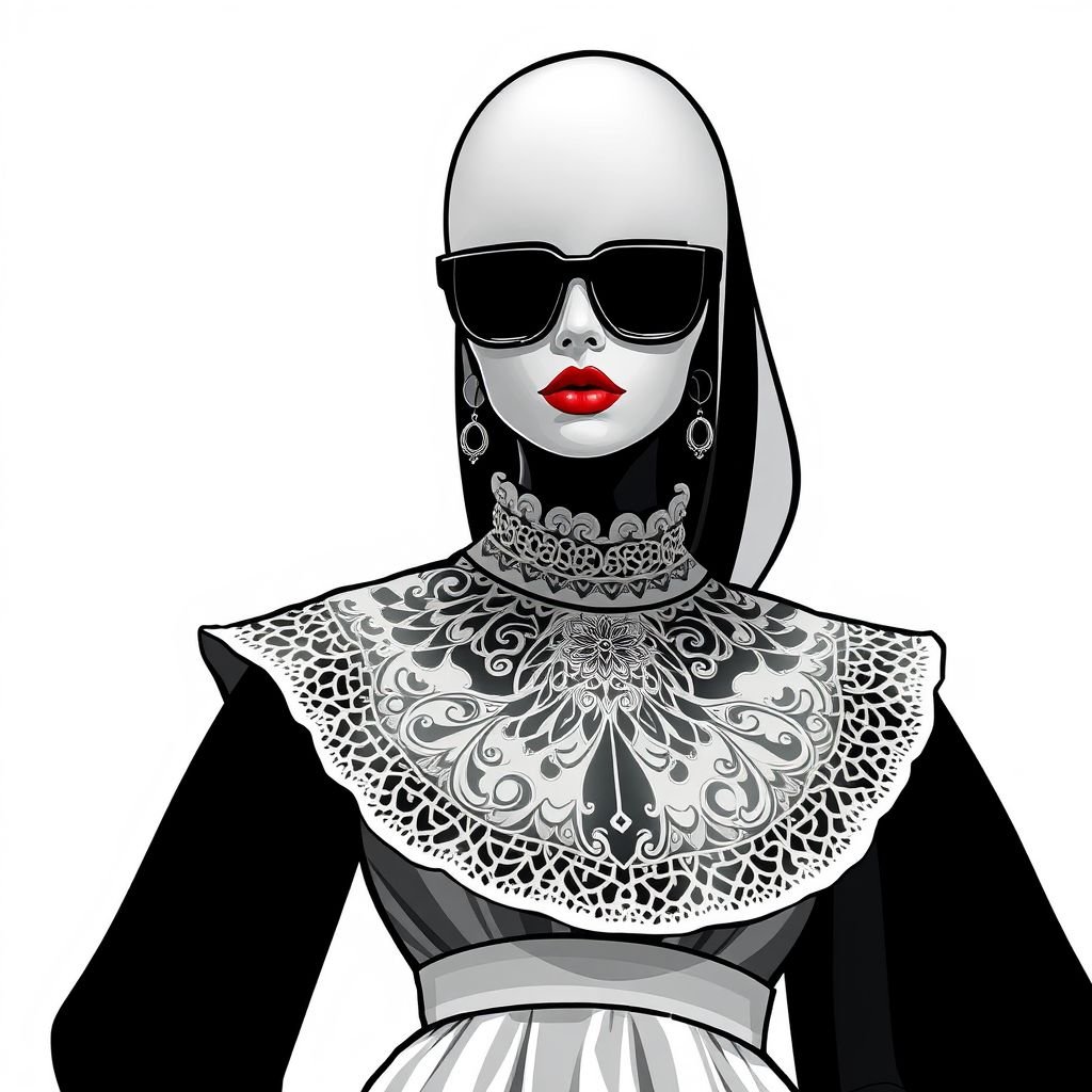 فستان سومري اسود وخردلي
تصميم فستان سومري يجمع بين الأناقة الكلاسيكية واللمسات الحديثة، باستخدام قماش أسود ناعم مع تفاصيل خردلية زاهية. يتميز بخصر مضغوط وأكمام واسعة تعكس التراث الثقافي، مطعمة بزخارف سومرية تقليدية. الأطوال غير المتساوية تضفي ديناميكية، بينما تضيف الأزرار الخردلية لمسة جريئة، متميزة ومثالية للمناسبات الخاصة.