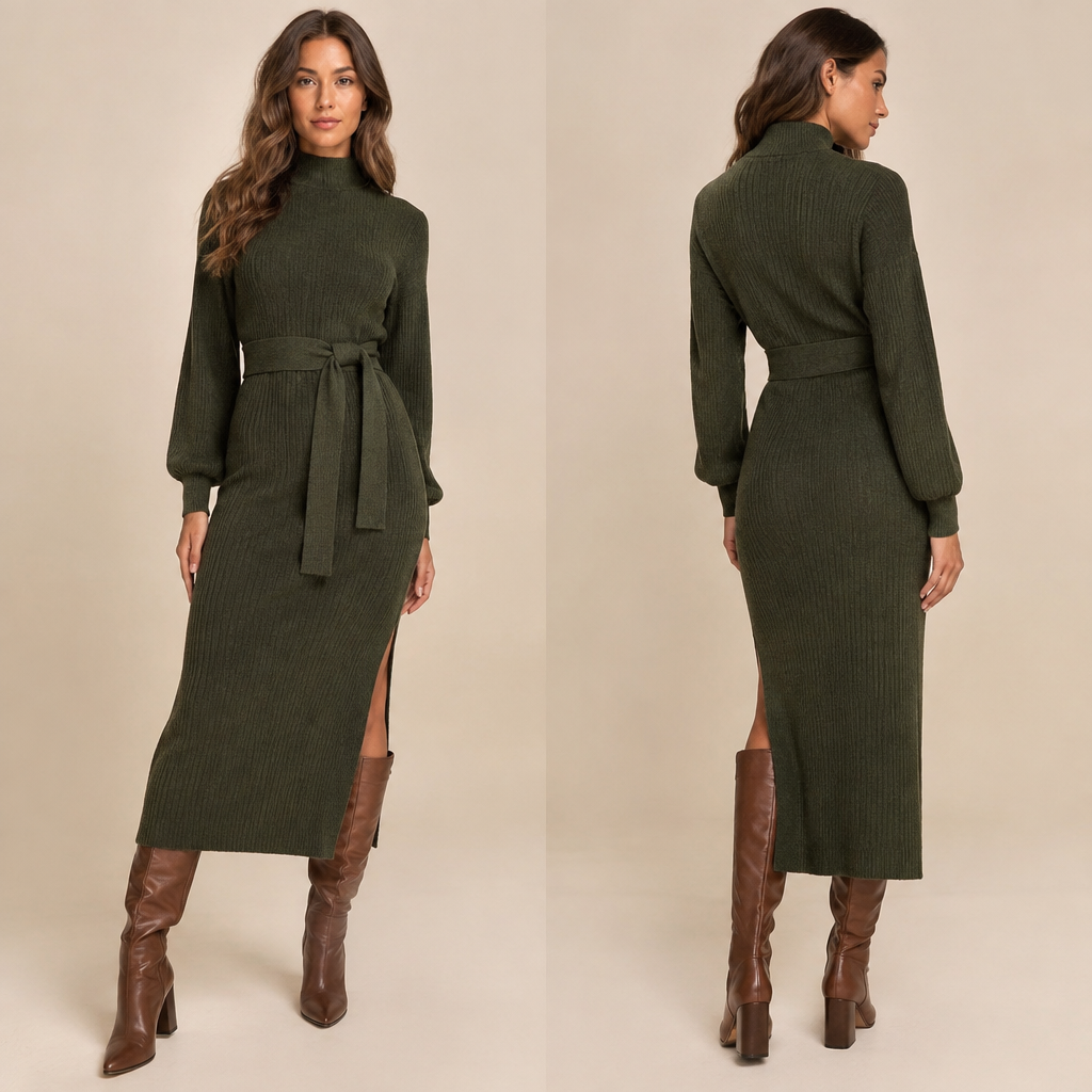 A Dress design, suitable for Fall. Consider American fashion — diverse and trend-driven, casual-cool, athleisure influence, regional variety from NYC sophistication to LA relaxed. Current season is Autumn in United States. Present it as professional fashion catalogue photography: the garment is the subject, shown full-length with editorial styling, neutral posing and tasteful, non-suggestive framing.
photorealistic fashion design, A Dress design, suitable for Fall. Consider American fashion — diverse and trend-driven, casual-cool, athleisure influence, regional variety from NYC sophistication to LA relaxed. Current season is Autumn in United States. Present it as professional fashion catalogue photography: the garment is the subject, shown full-length with editorial styling, neutral posing and tasteful, non-suggestive framing., just the design no text