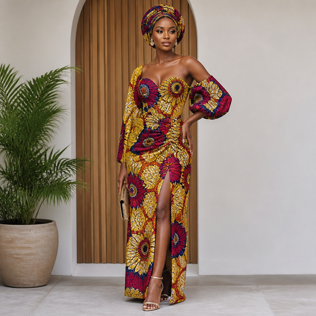 A Female Dress design, suitable for Summer. Consider Nigerian fashion — Ankara prints, aso-oke, adire, agbada; vibrant patterns, head-wraps (gele), bold colors and statement pieces.
photorealistic fashion design, A Female Dress design, suitable for Summer. Consider Nigerian fashion — Ankara prints, aso-oke, adire, agbada; vibrant patterns, head-wraps (gele), bold colors and statement pieces., just the design no text