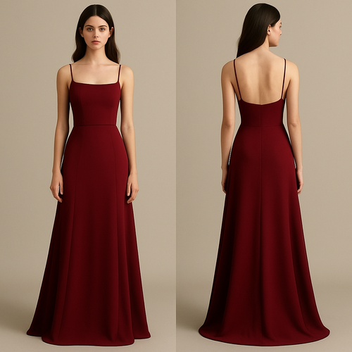 Wine red, minimalist. Long, elegant, opulent. Homecoming. Sweet 16 aesthetic