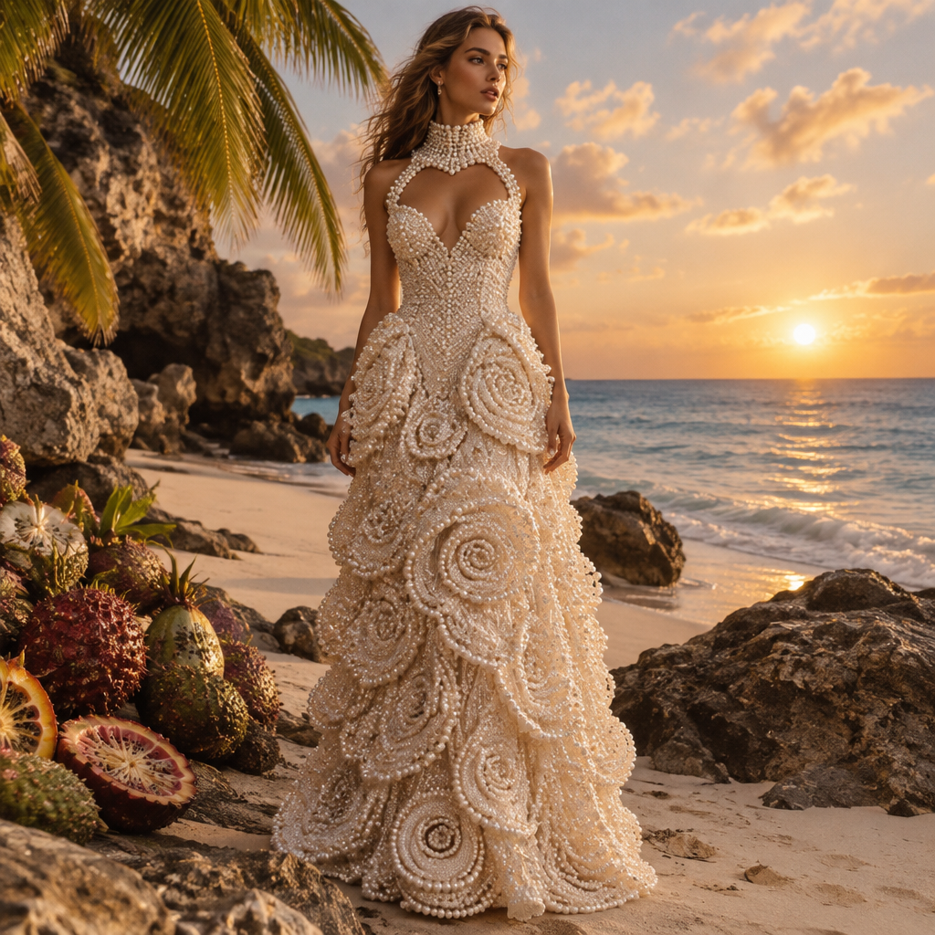 photorealistic fashion design, photorealistic fashion design, photorealistic fashion design, photorealistic fashion design, photorealistic fashion design, photorealistic fashion design, photorealistic fashion design, photorealistic fashion design, A Female Dress design, suitable for Fall. платья из полностью жемчуга длинным воротником открытым в форме сердечки ниже шеи волнистые как розы ложатся друг на друга. GE fashion aesthetics. Present it as professional fashion catalogue photography: the garment is the subject, shown full-length with editorial styling, neutral posing and tasteful, non-suggestive framing., just the design no text. Refinement: зима, just the design no text. Refinement: весна, just the design no text. Refinement: лета, just the design no text. Refinement: модель поменяли на острове поставить красивая обстановка, just the design no text. Refinement: лето, just the design no text. Refinement: свет поменять, just the design no text. Refinement: остров необитаемый, just the design no text. Refinement: необычными фруктами
photorealistic fashion design, photorealistic fashion design, photorealistic fashion design, photorealistic fashion design, photorealistic fashion design, photorealistic fashion design, photorealistic fashion design, photorealistic fashion design, photorealistic fashion design, A Female Dress design, suitable for Fall. платья из полностью жемчуга длинным воротником открытым в форме сердечки ниже шеи волнистые как розы ложатся друг на друга. GE fashion aesthetics. Present it as professional fashion catalogue photography: the garment is the subject, shown full-length with editorial styling, neutral posing and tasteful, non-suggestive framing., just the design no text. Refinement: зима, just the design no text. Refinement: весна, just the design no text. Refinement: лета, just the design no text. Refinement: модель поменяли на острове поставить красивая обстановка, just the design no text. Refinement: лето, just the design no text. Refinement: свет поменять, just the design no text. Refinement: остров необитаемый, just the design no text. Refinement: необычными фруктами, just the design no text