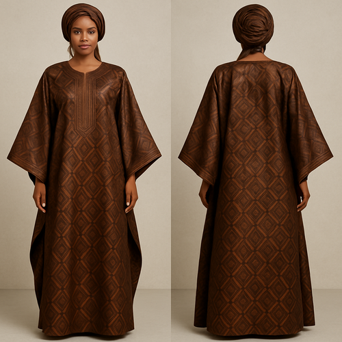 Create a shadda boubou for women that’s the first of its kind, unique, classy, and sophisticated in design. 