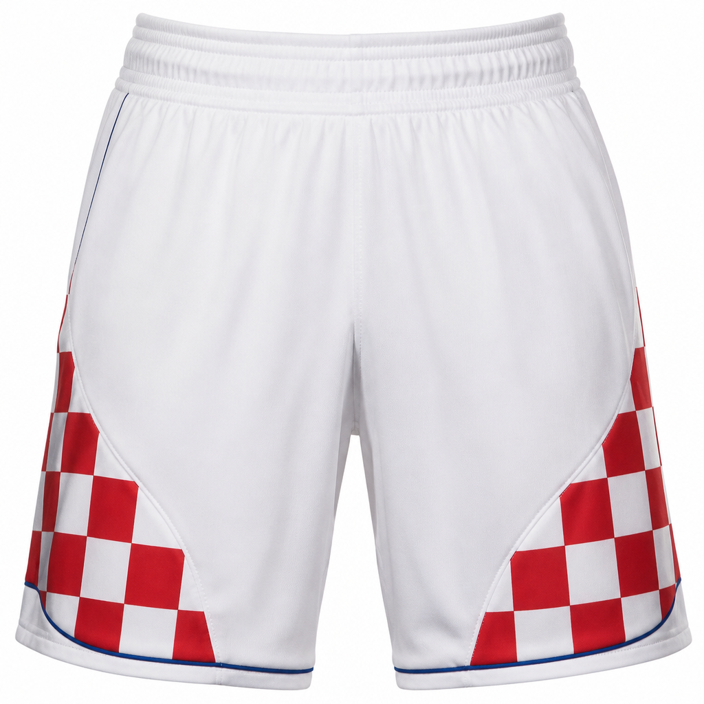 A Male fashion design. kratke hlače za dres Hrvatske reprezentacije. HR fashion aesthetics.
photorealistic fashion design, A Male fashion design. kratke hlače za dres Hrvatske reprezentacije. HR fashion aesthetics., just the design no text