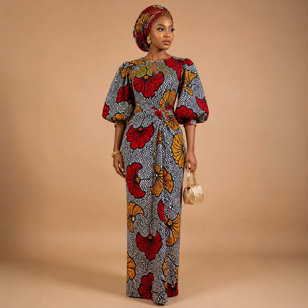 A Female Dress design, suitable for Summer. Consider Nigerian fashion — Ankara prints, aso-oke, adire, agbada; vibrant patterns, head-wraps (gele), bold colors and statement pieces. Present it as professional fashion catalogue photography: the garment is the subject, shown full-length with editorial styling, neutral posing and tasteful, non-suggestive framing.
photorealistic fashion design, A Female Dress design, suitable for Summer. Consider Nigerian fashion — Ankara prints, aso-oke, adire, agbada; vibrant patterns, head-wraps (gele), bold colors and statement pieces. Present it as professional fashion catalogue photography: the garment is the subject, shown full-length with editorial styling, neutral posing and tasteful, non-suggestive framing., just the design no text
