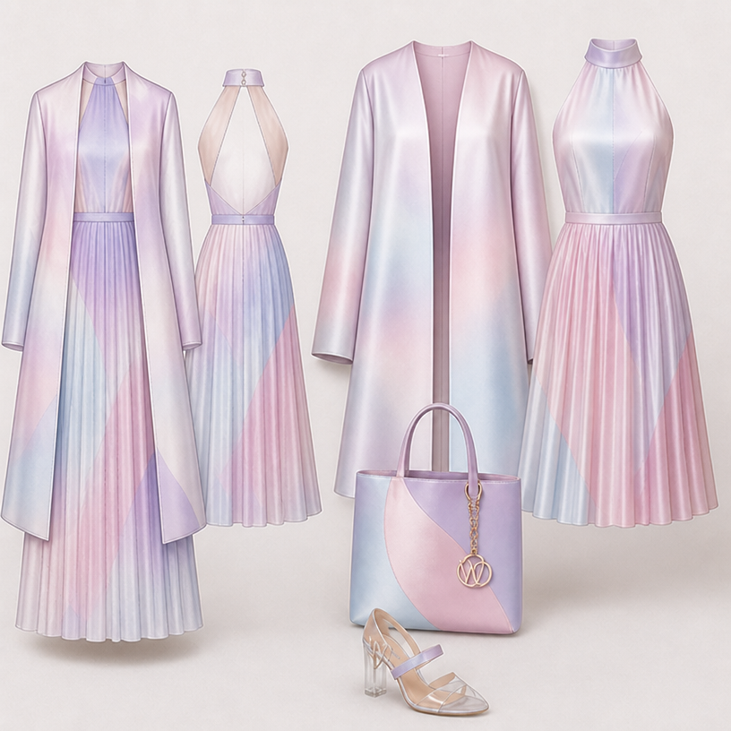 Make dress shorter
edit the attached fashion design with these instructions: Make dress shorter. keep it photorealistic, just the design no text