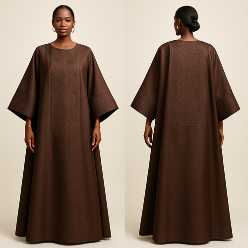 Create a shadda boubou for women that's the first of its kind, unique, classy, and sophisticated in design.