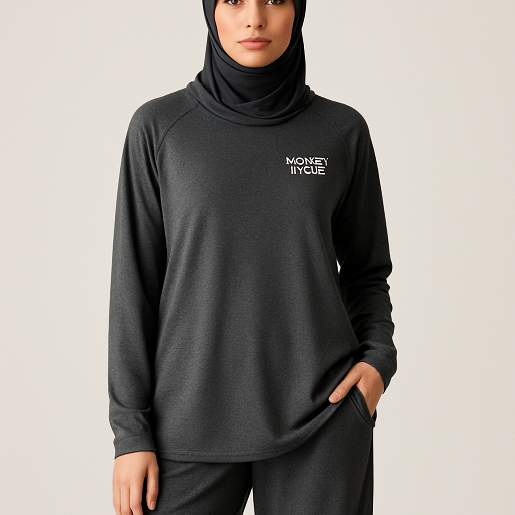 Create a revolutionary women's modest loose gym wear brand called "Modest Fleur". Display the brand name on the in a unique design on the upper right side, in small thick writing that exudes a classy and sophisticated vibe. I'd like four designs, each showcasing different styles and fabrics, with high-end, chic designs to make them truly special. Making it first design in the world
Create a revolutionary women's modest loose gym wear brand called "Modest Fleur". Display the brand name on the in a unique design on the upper right side, in small thick writing that exudes a classy and sophisticated vibe. I'd like four designs, each showcasing different styles and fabrics, with high-end, chic designs to make them truly special. Making it first design in the world