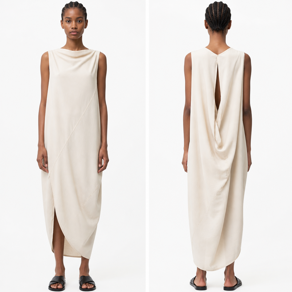 A Unisex Dress design, suitable for Summer. BJ fashion aesthetics. Current season is Summer in BJ.
photorealistic fashion design, A Unisex Dress design, suitable for Summer. BJ fashion aesthetics. Current season is Summer in BJ., just the design no text, show front and back