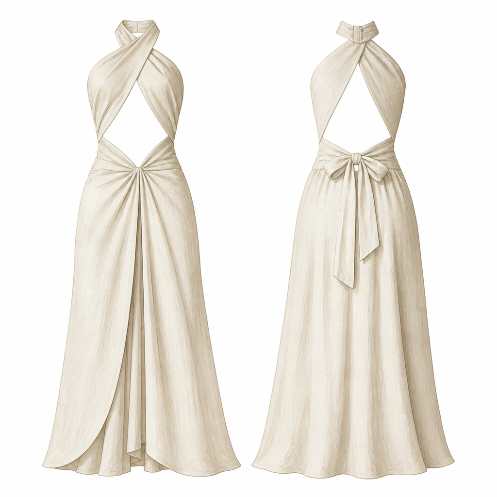 A Unisex Dress design, suitable for Summer. remove the dress and bandeau cup bra. India fashion aesthetics.
photorealistic fashion design, A Unisex Dress design, suitable for Summer. remove the dress and bandeau cup bra. India fashion aesthetics., just the design no text