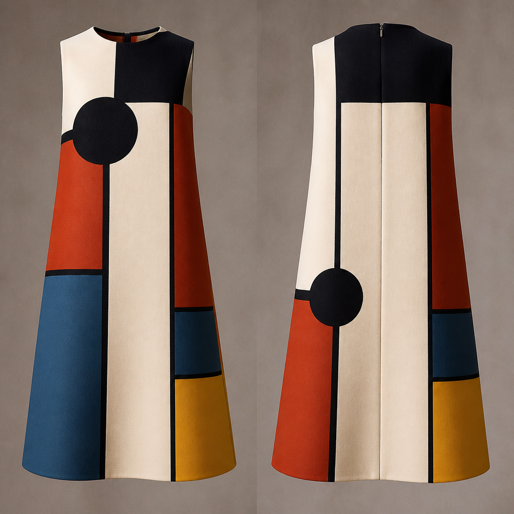 Abstract l
photorealistic fashion design, Abstract l, retro style, just the design no text, show front and back