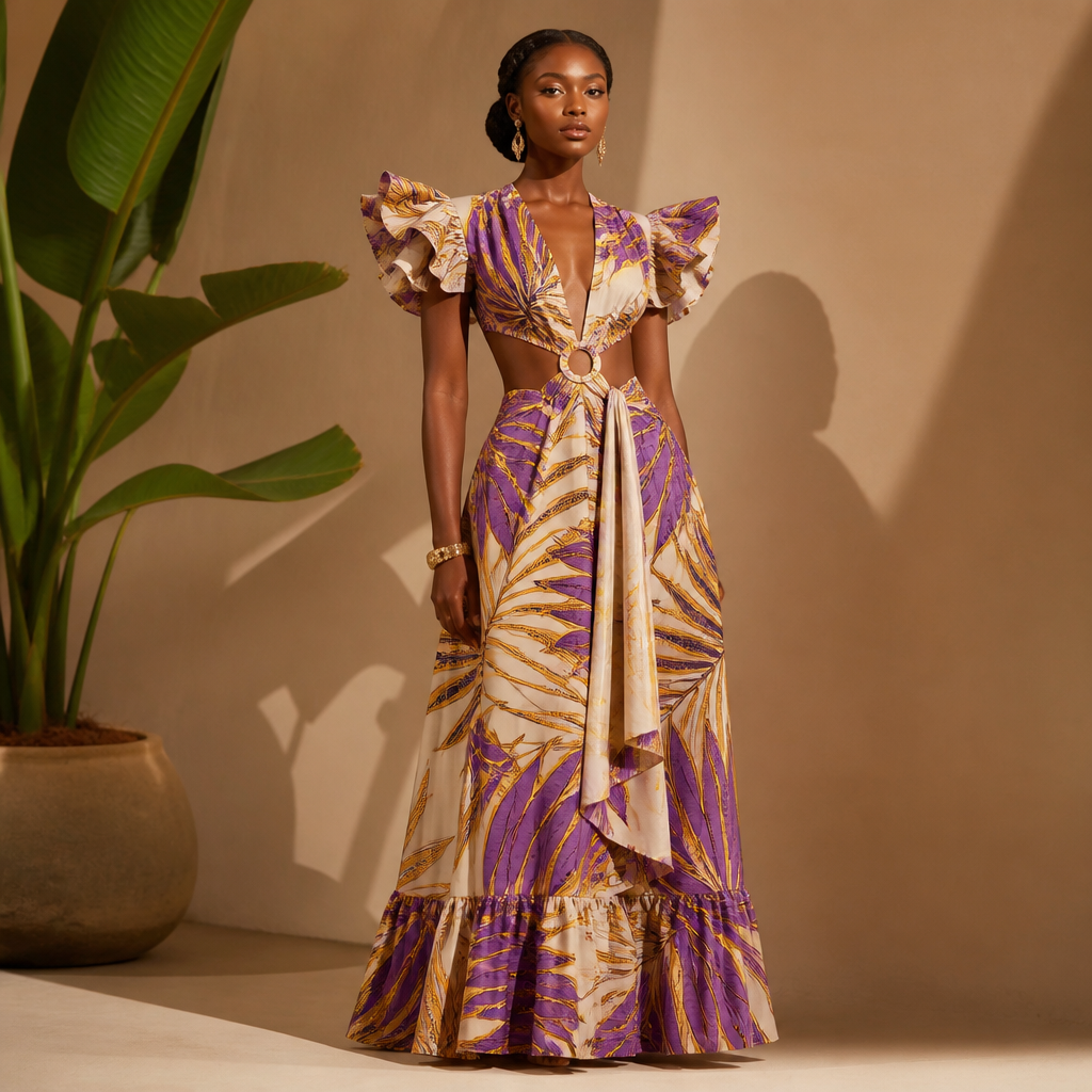 A Female Dress design, suitable for Summer. an exquisite world fashion wining dress. Nigeria fashion aesthetics. Present it as professional fashion catalogue photography: the garment is the subject, shown full-length with editorial styling, neutral posing and tasteful, non-suggestive framing.
photorealistic fashion design, A Female Dress design, suitable for Summer. an exquisite world fashion wining dress. Nigeria fashion aesthetics. Present it as professional fashion catalogue photography: the garment is the subject, shown full-length with editorial styling, neutral posing and tasteful, non-suggestive framing., just the design no text