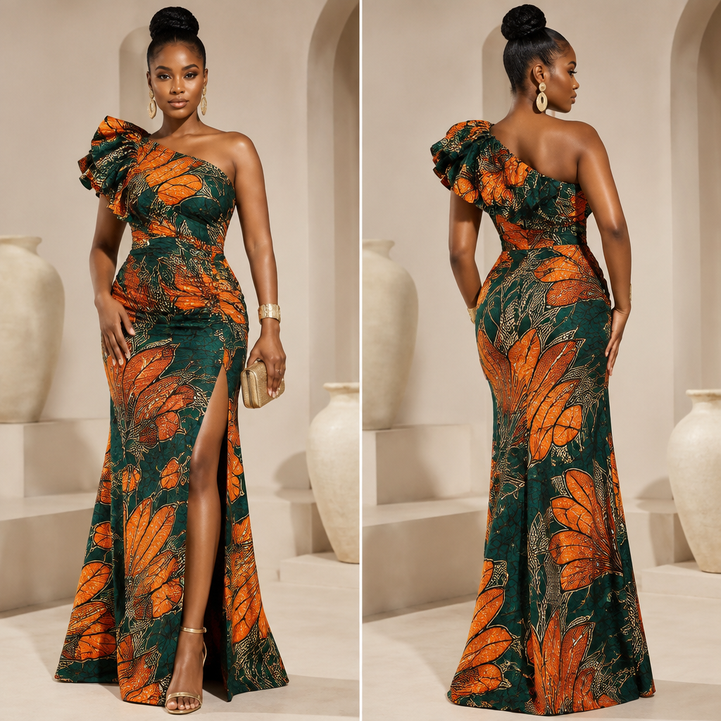 A Female Dress design, suitable for Summer. I want to create bold, elegant, and luxurious women's fashion that blends modern high fashion with African-inspired details. My designs should be feminine, sophisticated, unique, and confidence-boosting.. Nigeria fashion aesthetics. Present it as professional fashion catalogue photography: the garment is the subject, shown full-length with editorial styling, neutral posing and tasteful, non-suggestive framing.
photorealistic fashion design, A Female Dress design, suitable for Summer. I want to create bold, elegant, and luxurious women's fashion that blends modern high fashion with African-inspired details. My designs should be feminine, sophisticated, unique, and confidence-boosting.. Nigeria fashion aesthetics. Present it as professional fashion catalogue photography: the garment is the subject, shown full-length with editorial styling, neutral posing and tasteful, non-suggestive framing., just the design no text