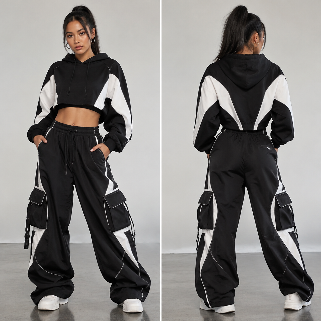 Dancers
photorealistic fashion design, Dancers , hip_hop style, just the design no text, show front and back
