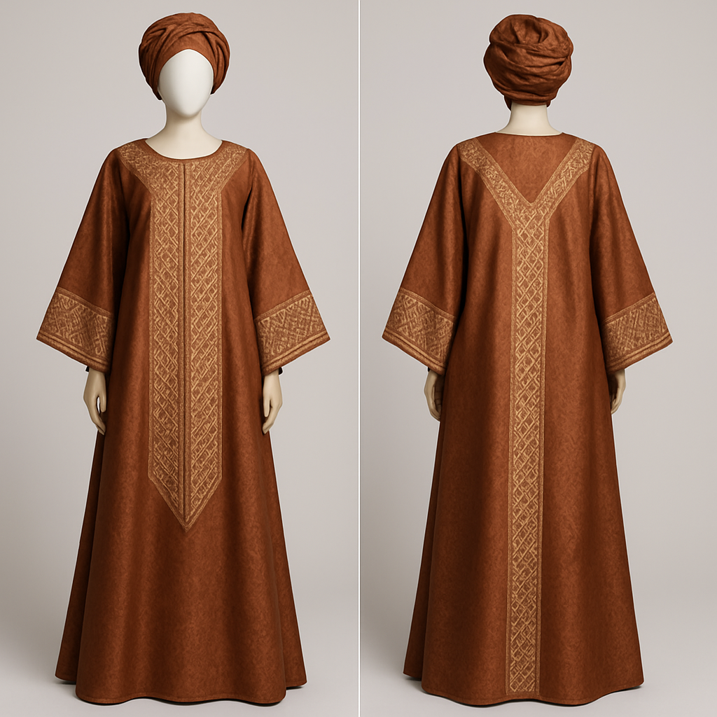 Create a shadda boubou for women that’s the first of its kind, unique, classy, and sophisticated in design.
Create a shadda boubou for women that’s the first of its kind, unique, classy, and sophisticated in design. , show front and back