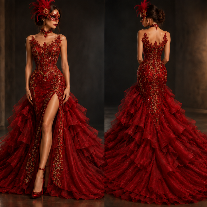 I like how it is sticking off the top of the dress but it needs to be the very same card like before
edit the attached fashion design with these instructions: I like how it is sticking off the top of the dress but it needs to be the very same card like before. keep it photorealistic, just the design no text