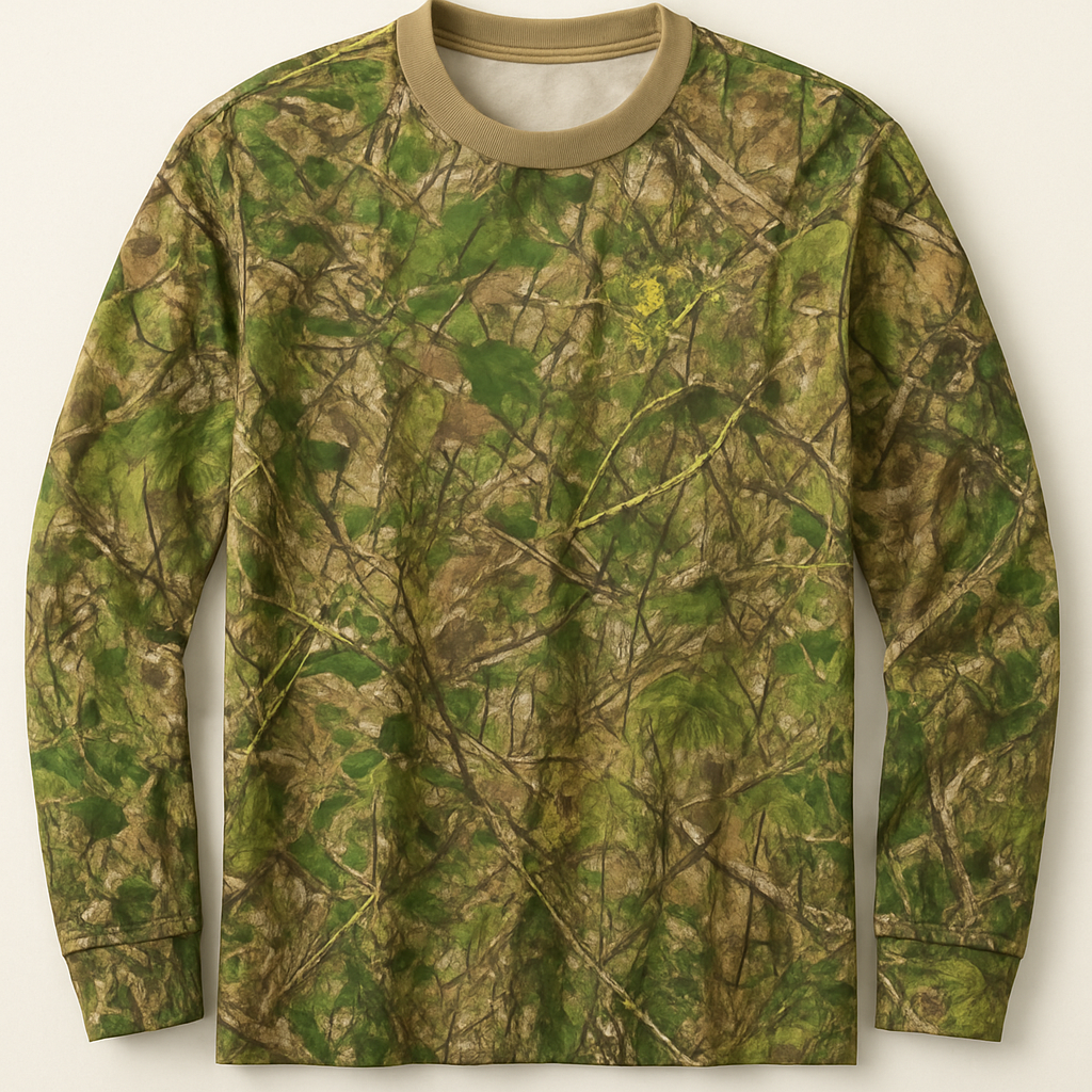 Spring time turkey hunting camo pattern, eastern Kansas, lightweight
Spring time turkey hunting camo pattern, eastern Kansas, lightweight