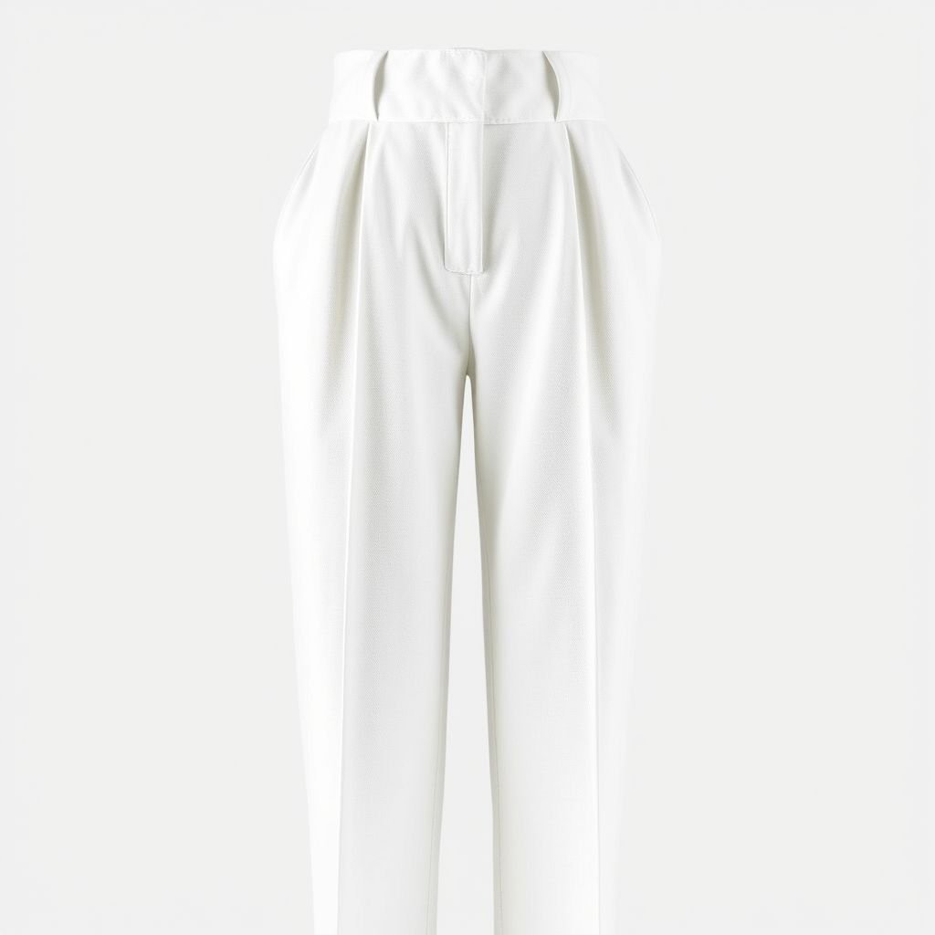 removable self covered belt closer pants style Zimmerman linen pin tucks through Centre
Design an ultra-minimalist pair of linen pants featuring a sleek silhouette and discreet pin tucks running down the center. Incorporate a removable self-covered belt for added versatility, ensuring a clean, tailored finish. Stick to a soft, muted color palette, allowing the elegance of simplicity to shine through in every detail.
