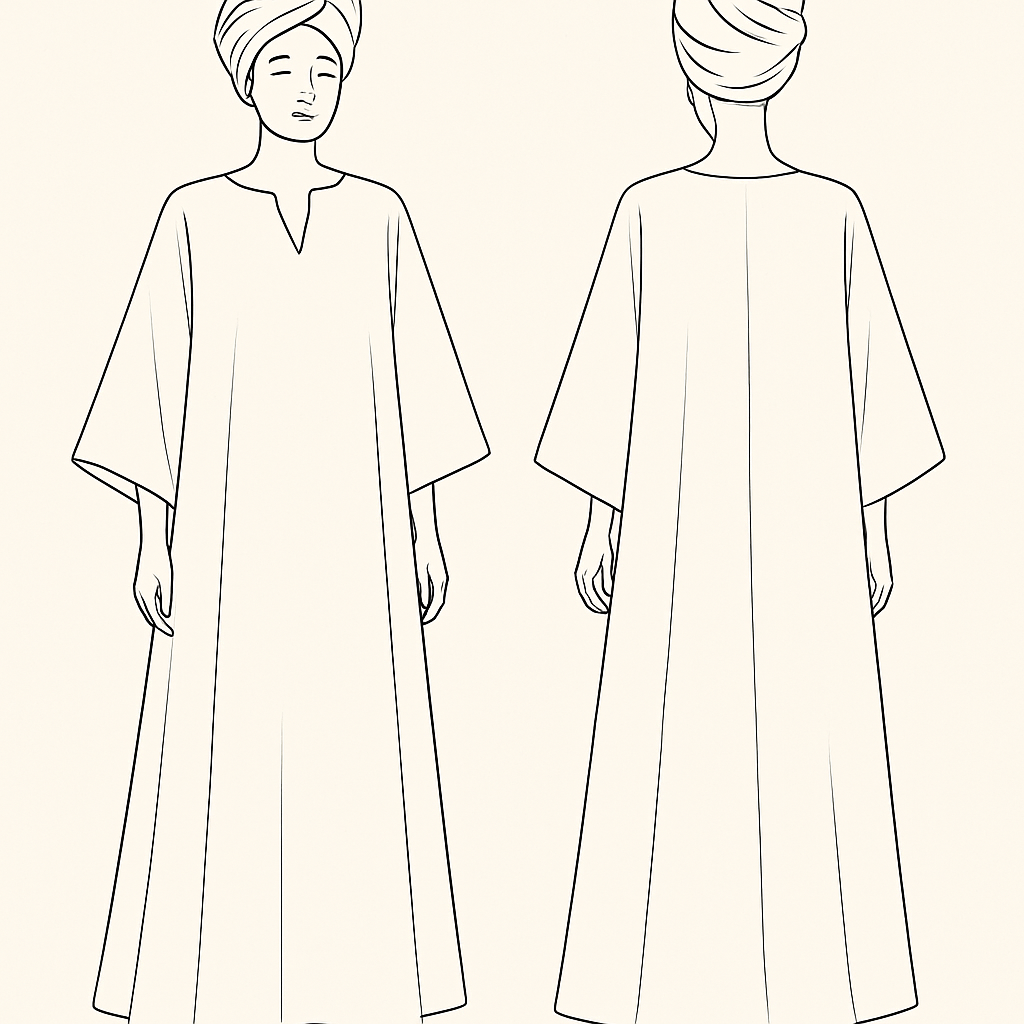 I want a beautiful bubu gown, with a beautiful turban on
I want a beautiful bubu gown, with a beautiful turban on
, minimalist style, show front and back