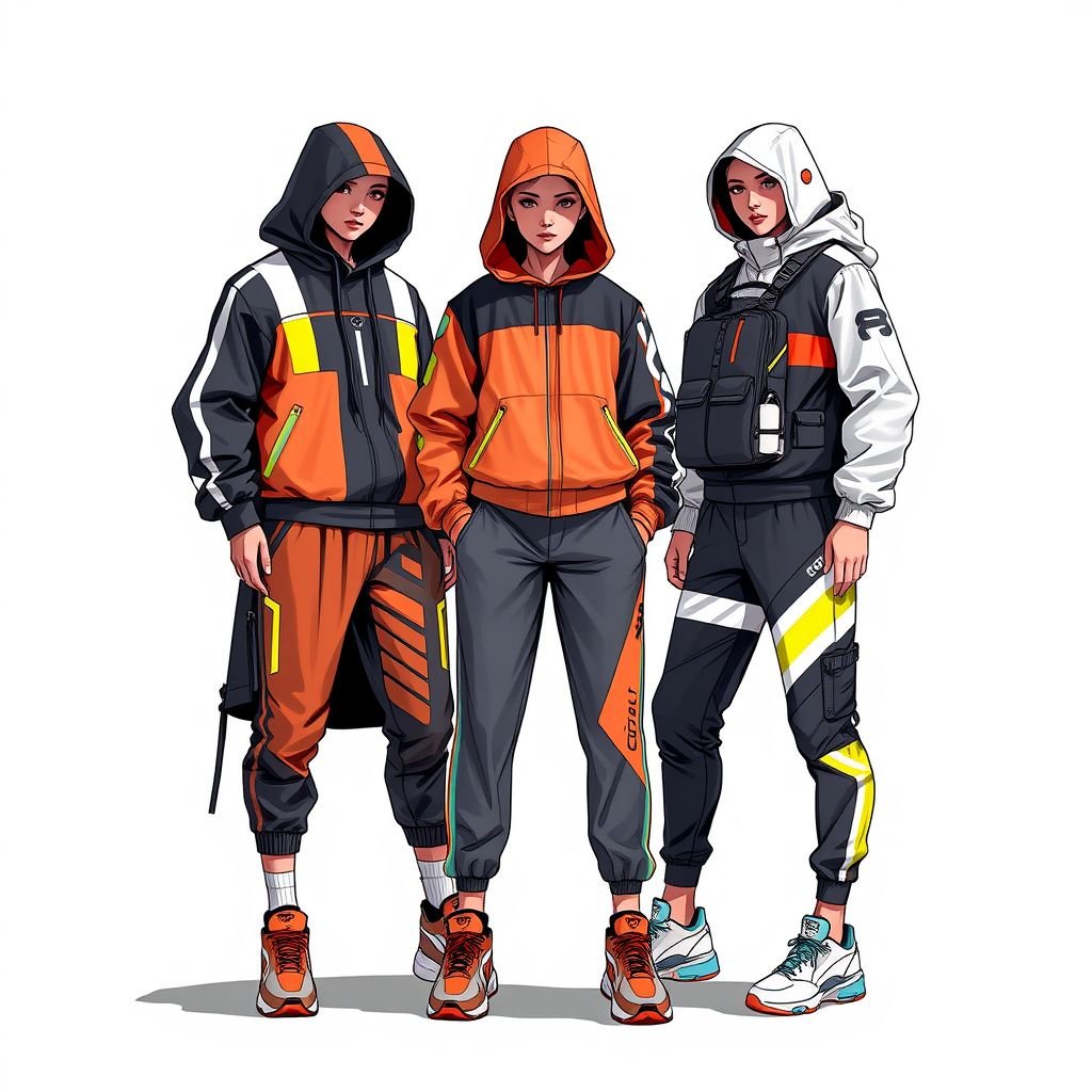 Sport
Create a dynamic sport-inspired fashion collection that blends functionality with urban aesthetics. Incorporate breathable fabrics and bold color blocking, featuring oversized silhouettes and sleek athletic cuts. Integrate reflective elements for night visibility, alongside high-performance activewear with edgy graphics. Finish with innovative accessories like multifunctional backpacks and futuristic sneakers, perfect for on-the-go lifestyles.
