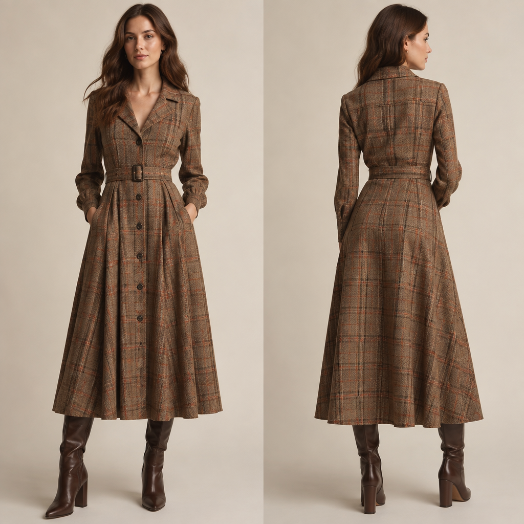 A Female Dress design, suitable for Fall. IQ fashion aesthetics. Current season is Autumn in IQ. Present it as professional fashion catalogue photography: the garment is the subject, shown full-length with editorial styling, neutral posing and tasteful, non-suggestive framing.
photorealistic fashion design, A Female Dress design, suitable for Fall. IQ fashion aesthetics. Current season is Autumn in IQ. Present it as professional fashion catalogue photography: the garment is the subject, shown full-length with editorial styling, neutral posing and tasteful, non-suggestive framing., just the design no text
