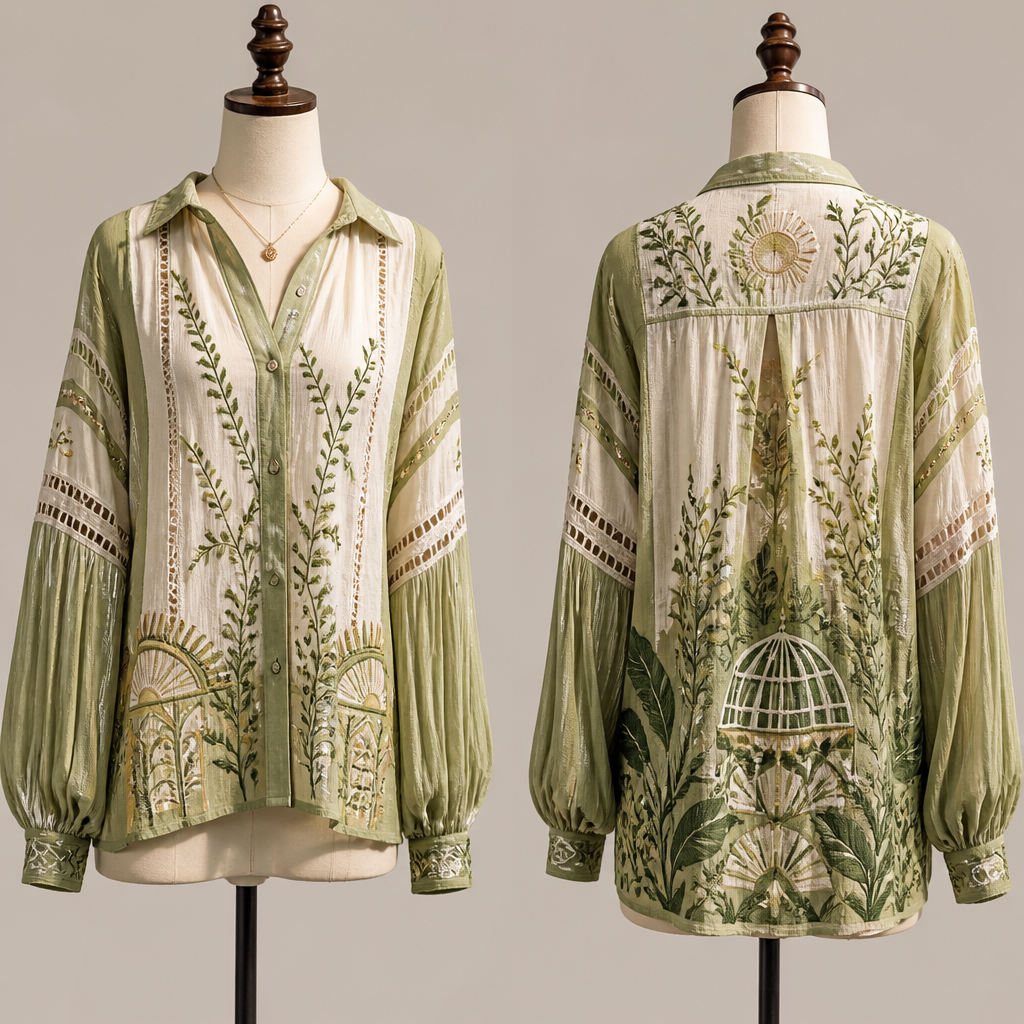Solarpunk, shirt female
photorealistic fashion design, Solarpunk, shirt female , bohemian style, just the design no text, show front and back