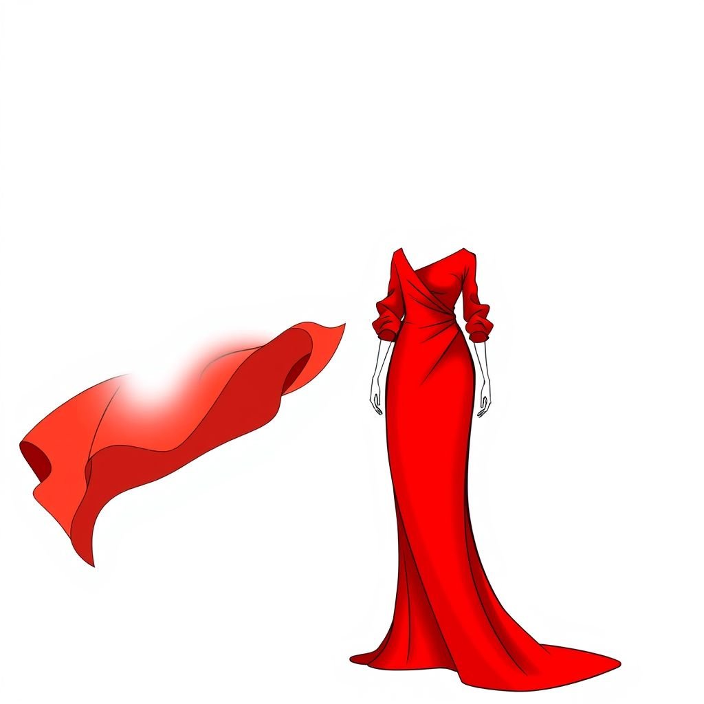 A soiree red dress that is asymmetrical which means that is short and straight on the right side but long waves at the left side with a half scrunchies sleeves please
Design a show-stopping soiree red dress that embraces bold asymmetry. The right side features a chic, straight silhouette, while the left cascades in elegant, wavy layers that flirt with the floor. Adorned with half-scrunched sleeves for a playful touch, this dress balances sophistication and whimsy, perfect for unforgettable evenings.