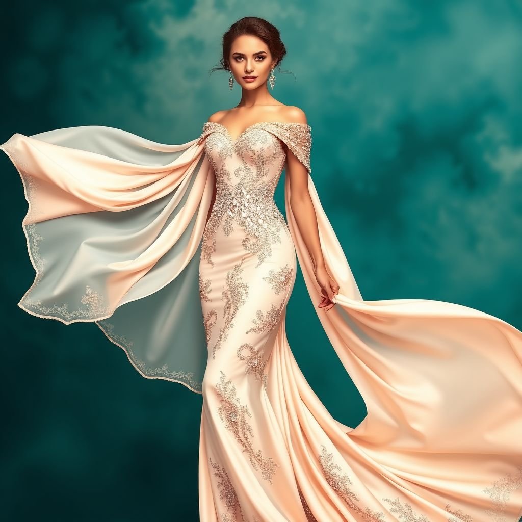 Bridesmaids
Design a collection of glamorous bridesmaid dresses that exude elegance and luxury. Envision flowing silk fabrics adorned with intricate crystal embellishments, rich jewel tones, and flowing capes. Incorporate dramatic off-shoulder necklines and exquisite lace textures. Each dress should radiate sophistication while ensuring every bridesmaid feels like a star on this special day.