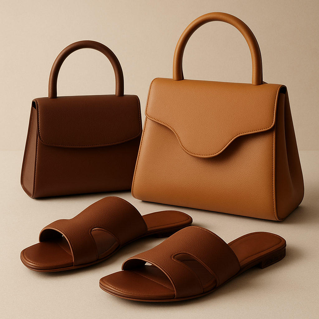 FIMA KAMBELLE presents first-of-their-kind women’s open flat slippers and high-luxury bags, crafted with sculpted minimalist silhouettes and rich, chic tones that embody quiet sophistication. The uncovered flats feature elegant open designs with sleek contours and luxurious textures, while the bags showcase architectural shapes and flawless detailing. Together, they create an irresistible, world-class collection that is modern, modestly feminine, and uniquely exclusive. And make them irresistible cute 

FIMA KAMBELLE presents first-of-their-kind women’s open flat slippers and high-luxury bags, crafted with sculpted minimalist silhouettes and rich, chic tones that embody quiet sophistication. The uncovered flats feature elegant open designs with sleek contours and luxurious textures, while the bags showcase architectural shapes and flawless detailing. Together, they create an irresistible, world-class collection that is modern, modestly feminine, and uniquely exclusive. And make them irresistible cute 