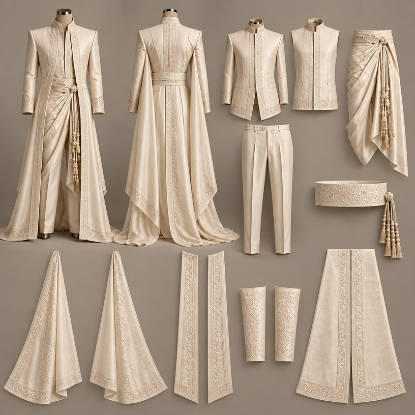 Use a different fabric that is more cheaper and easy to find
edit the attached fashion design with these instructions: Use a different fabric that is more cheaper and easy to find. keep it photorealistic, just the design no text